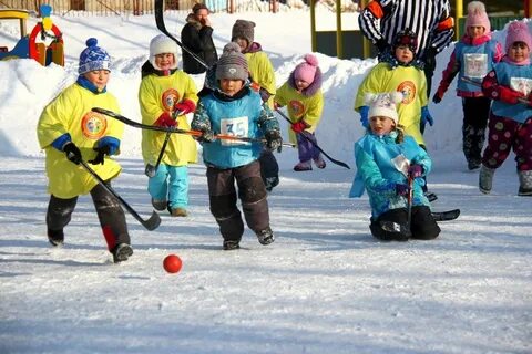 Хоккей в детском саду