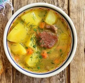 Суп с мясом картошкой перцем