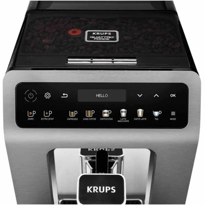 Автоматическая кофемашина krups evidence. Krups ea894t10. кофемашина крупс автоматическая. krups evidence plus ea894t. krups ea894810.