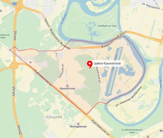 Как доехать от м крылатское до. Как доехать от м крылатское до
