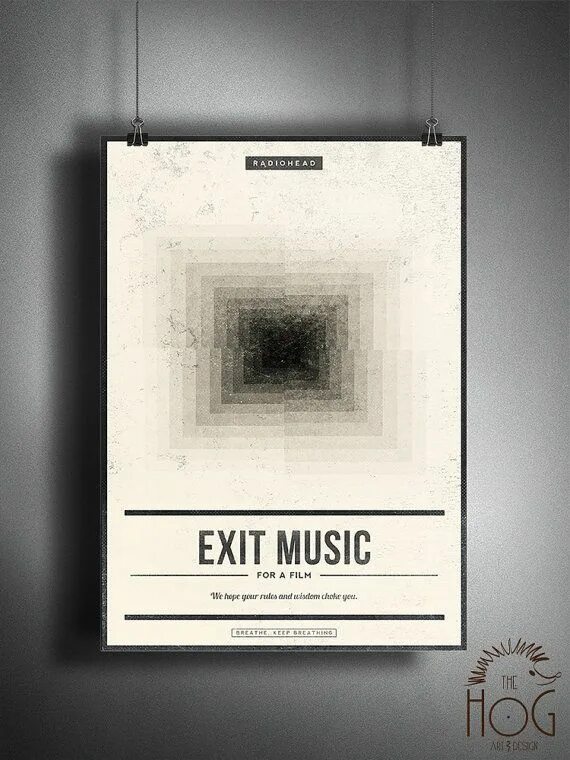 Radiohead music. Exit Music Radiohead. Radiohead Постер.