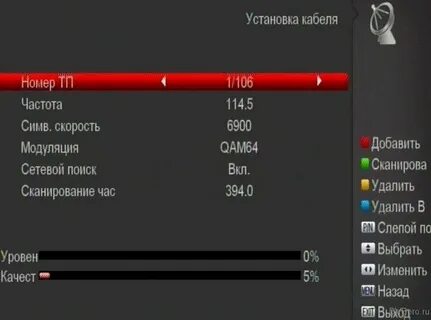 Акадо настройка