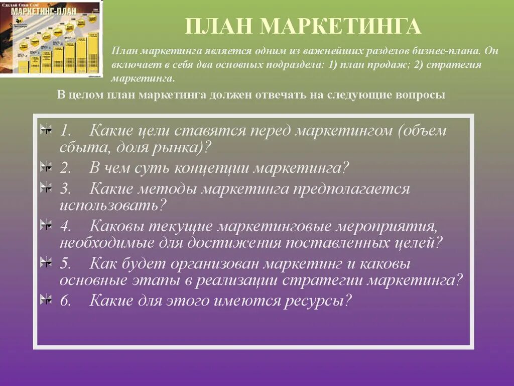 3 маркетинг плана