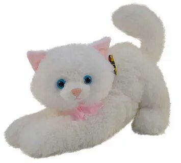 Мягкая игрушка кошка белая