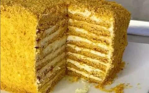 Самый быстрый медовик без раскатки