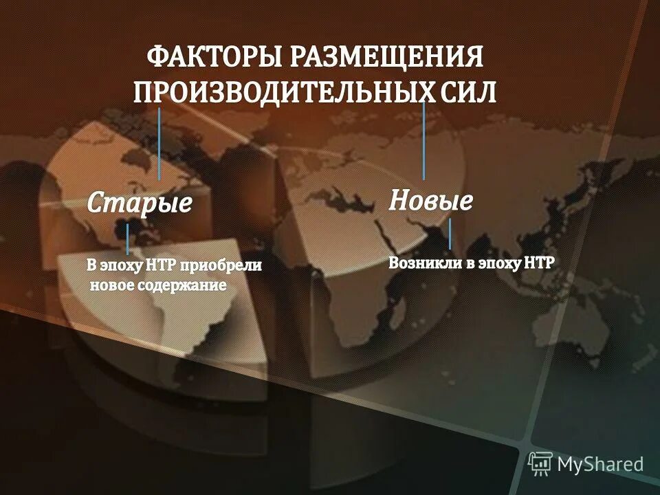 Новые факторы в эпоху нтр