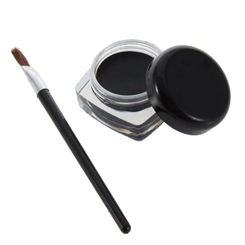 Eyes gel liner. Подводка для глаз с кистью Eyeliner with Brush. Кисть для глаз гелевая Gel Eyeliner Brush. Летуаль гелевая подводка для глаз. ВВ подводка гелевая т02.