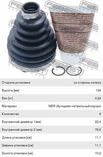 Пыльник внутреннего шруса спортейдж 3