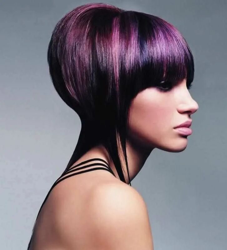 Двойное окрашивание. Окрашивание волос двумя цветами. Колорирование двумя цветами. Двухцветное колорирование волос. Колорирование волос с фиолетовым оттенком.