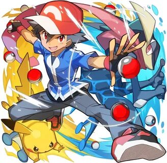 Ash, Pikachu, and Greninja Pokémon Know Your Meme Pokemon Zelda, Fan Art Po...