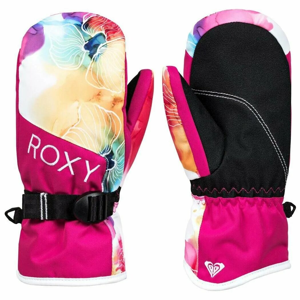 Розовые перчатки сноубордические roxy