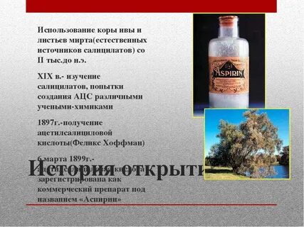 Из какой коры получили аспирин