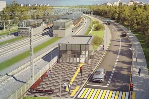 Дорога в железнодорожном проект
