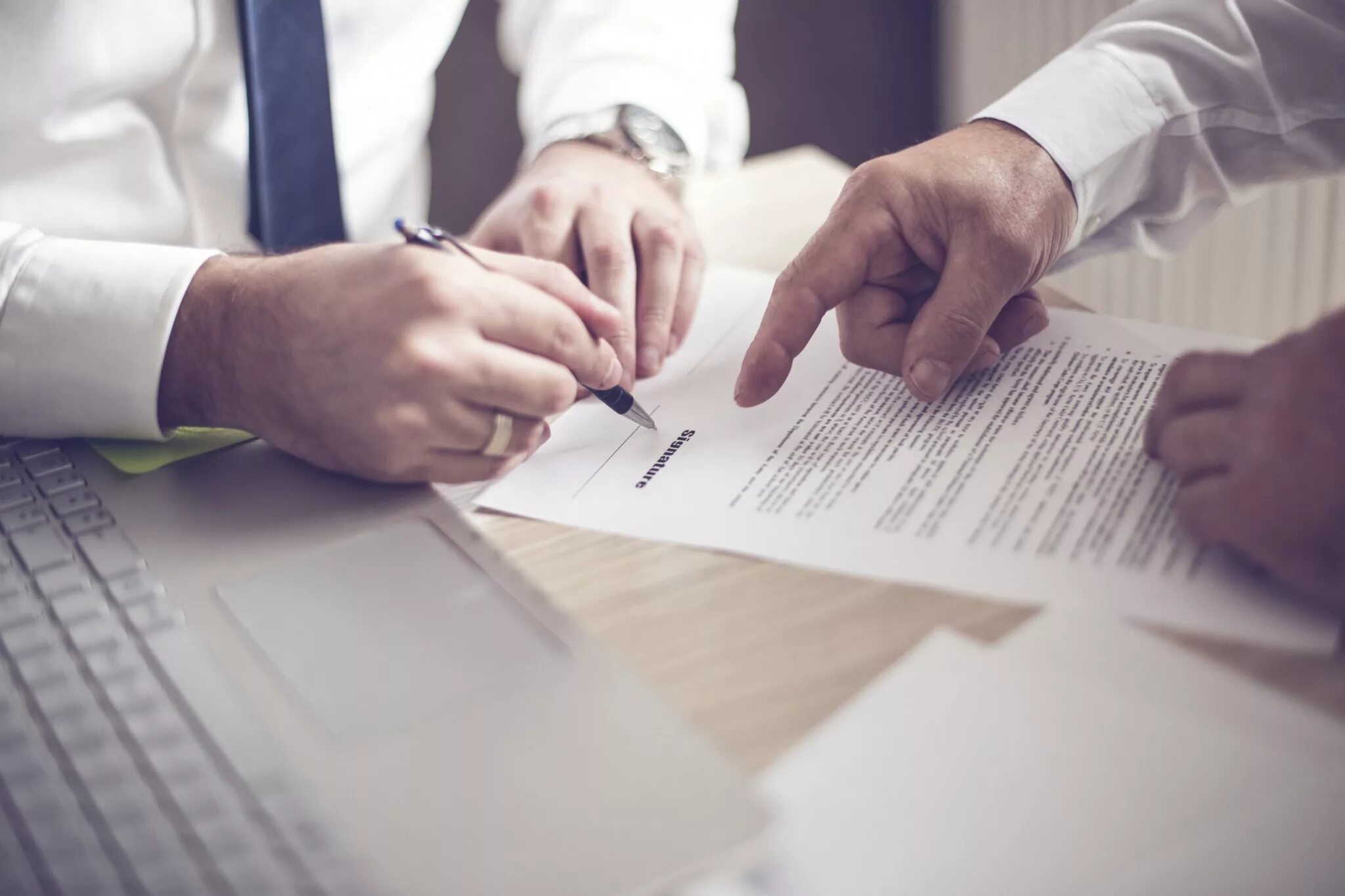 Sign the contract
