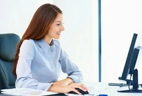 Как она на работе
