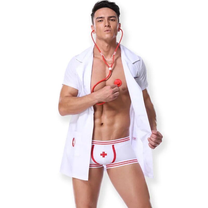 Костюм доктора для ролевых игр мужской. Мужской эротический костюм доктора. Парень в костюме медсестры. Костюм медбрата. Костюм доктора для ролевых игр мужской.