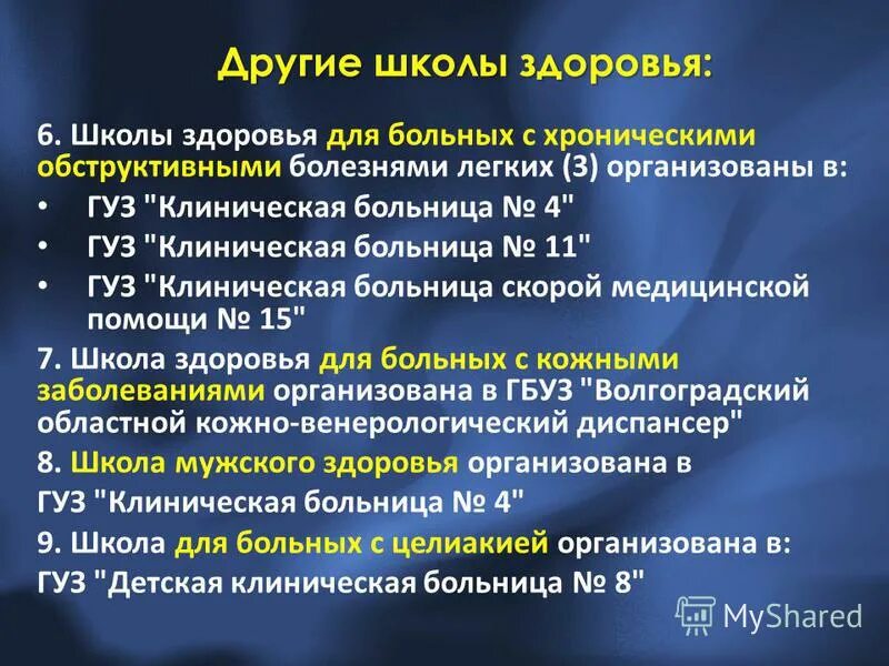 хобл бронходилататоры. школа здоровья хобл. лабораторная диагностика хобл. школа больных хобл. школа здоровья профилактика заболеваний.