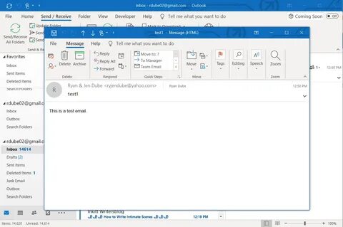 Outlook имя отправителя