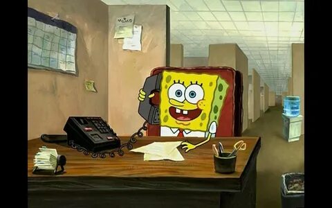 Spongebob hang on i'll transfer your call