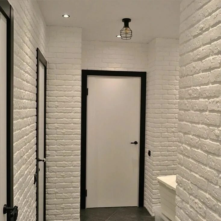 отделка прихожей декоративным кирпичом. отделка коридора кирпичиками. декоративный кирпич в коридоре. декоративный кирпич в коридоре. современная отделка прихожей.
