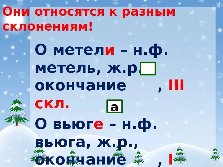Вьюга какого рода
