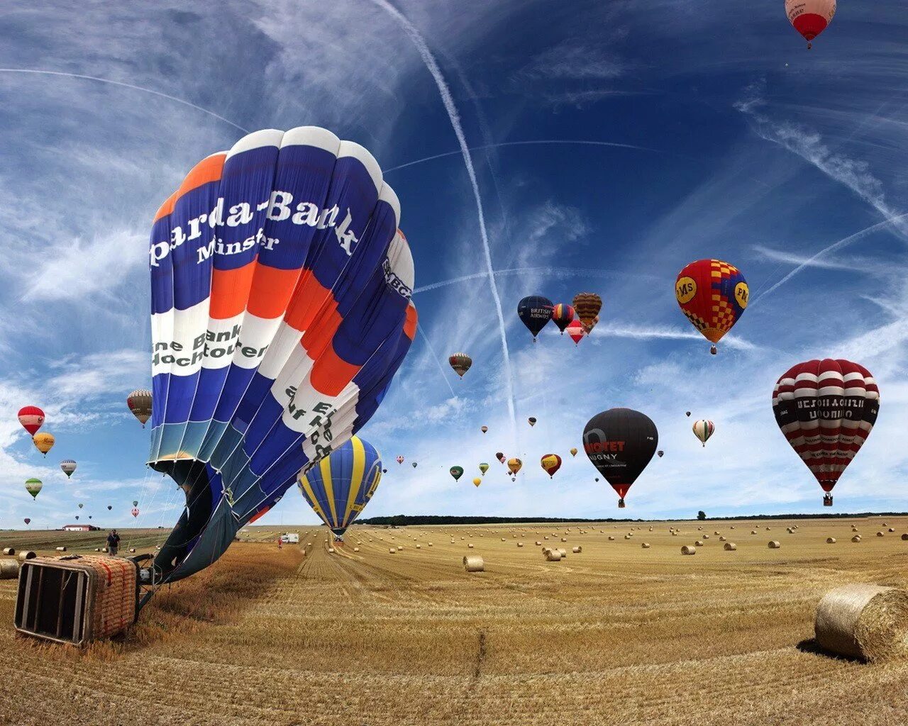 На большом шаре speed up. Воздушный шар. Воздушные шары в небе. Воздушные шары в поле. Фотообои воздушный шар.