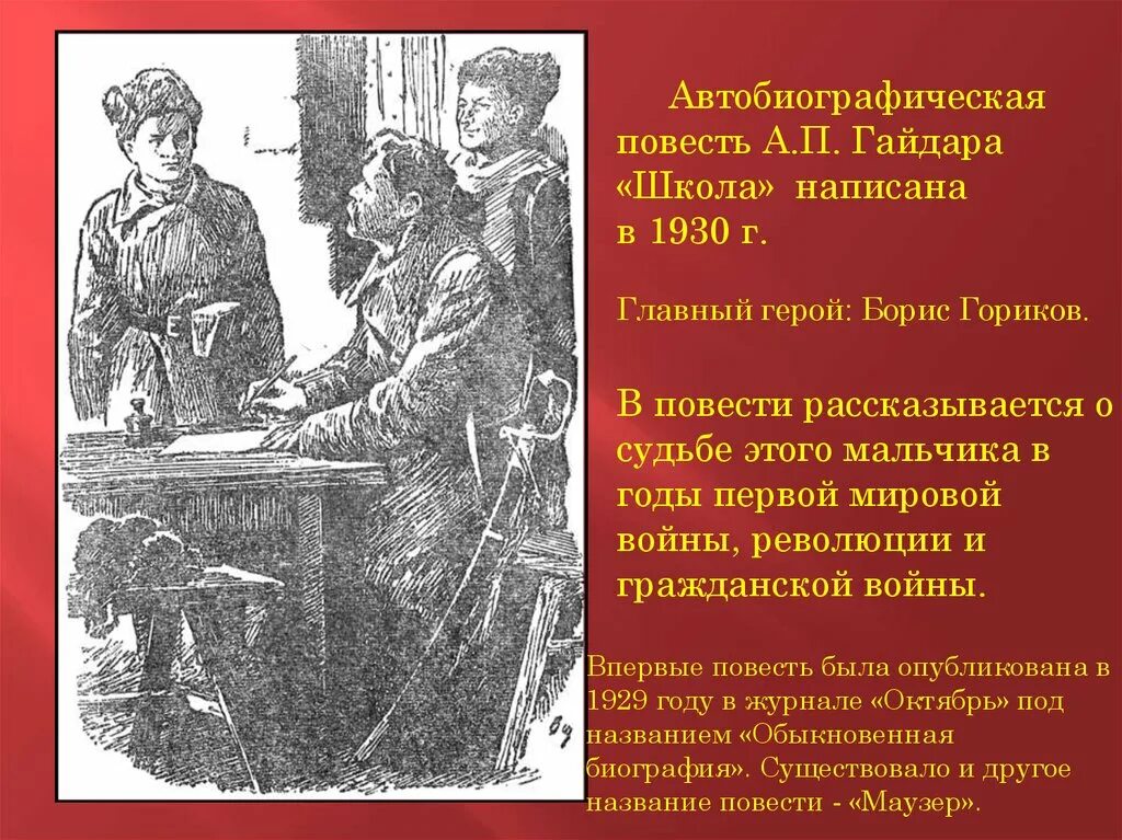 Первое автобиографическое произведение. Автобиографическая повесть это.