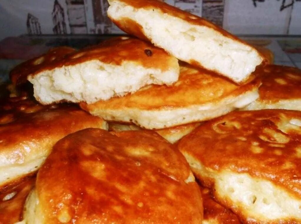 Оладья на воде без яиц пышный