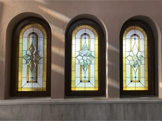 IvyRio Stained glass door, Stained glass window film, Glass painting