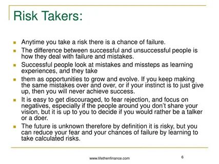 There is a risk of