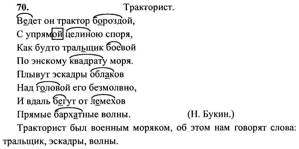 Ладыженская 6 класс русский упр 113. Стих тракторист Букин. Тракторист ведет он трактор бороздой. Тракторист стих ведет он трактор бороздой. Тракторист русский язык 6 класс.