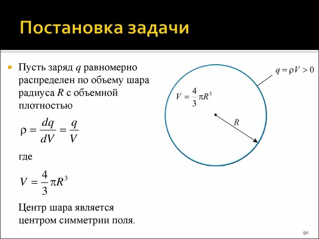 Заряд равномерно распределён по объёму шара. Заряд распределен равномерно по объему шара радиуса. Заряд q распределен равномерно по объему шара радиуса r. Напряженность и объемная плотность. Шар равномерно заряжен с объемной плотностью