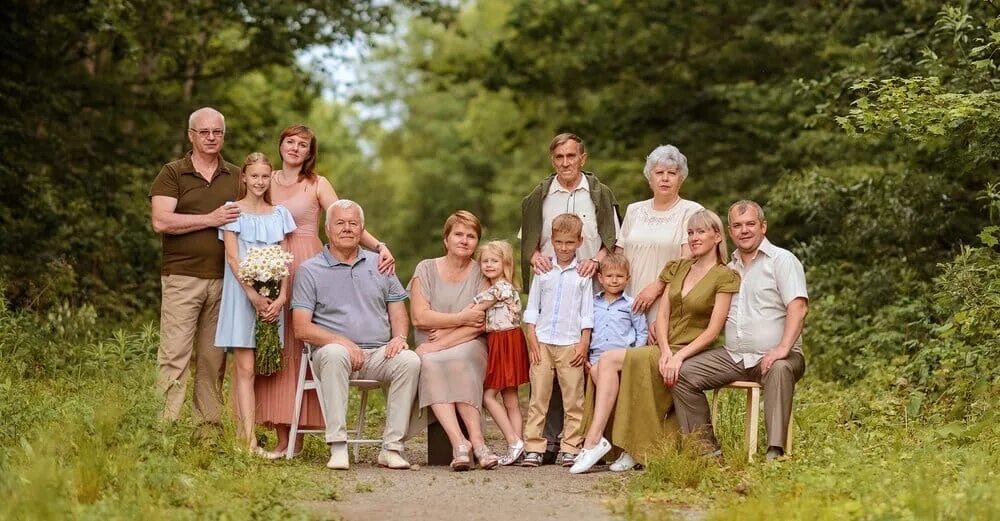 Моя большая семья. Большая семья. Большая семья на природе. Фотосессия большой семьи на природе. Русская семья.