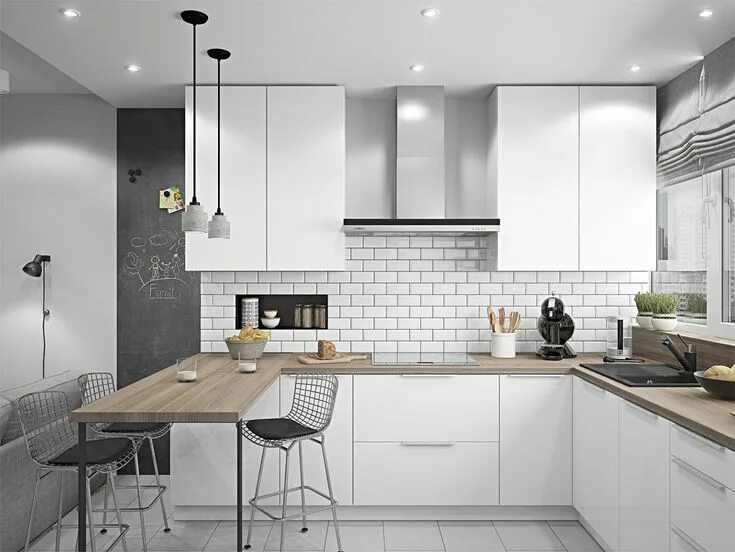 Белый лофт интерьер кухни Pin by Ninna Bengtsson on Kitchen Minimalist kitchen design, Danish kitchen, Min