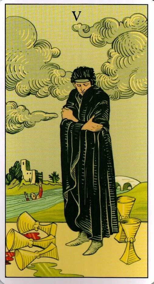5 кубков будущее значение. 5 кубков будущее значение. 5 кубков таро. 5 кубков таро уэйта. 5 кубков таро уэйта.