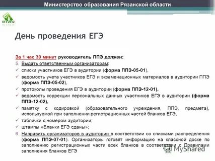 Список участников егэ