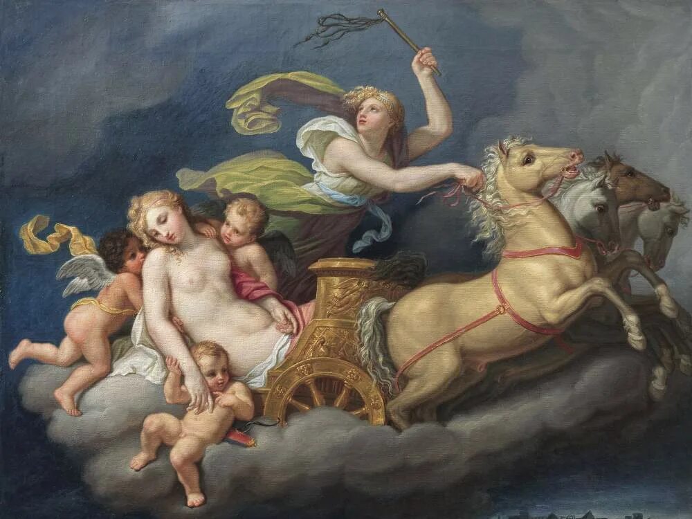 Аллегория Одиссея и Илиада на ступеньках картина художника. Диомед.