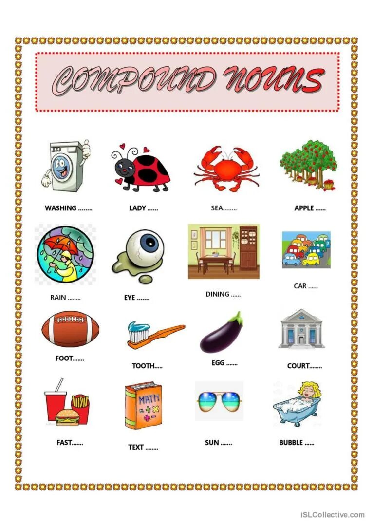 Compound Nouns. Compound Nouns упражнения. Compound Nouns 6 класс упражнения. Compound Nouns в английском.