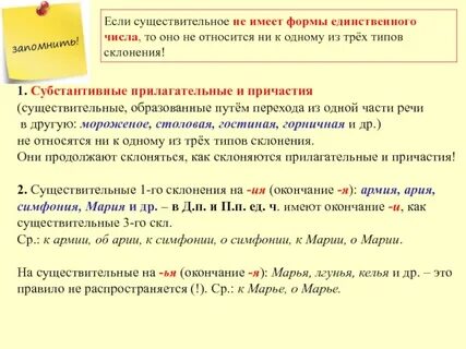 Существительные с причастиями 1 и 2