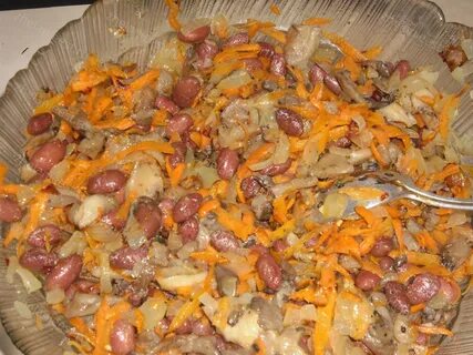 Фасоль с курицей в духовке