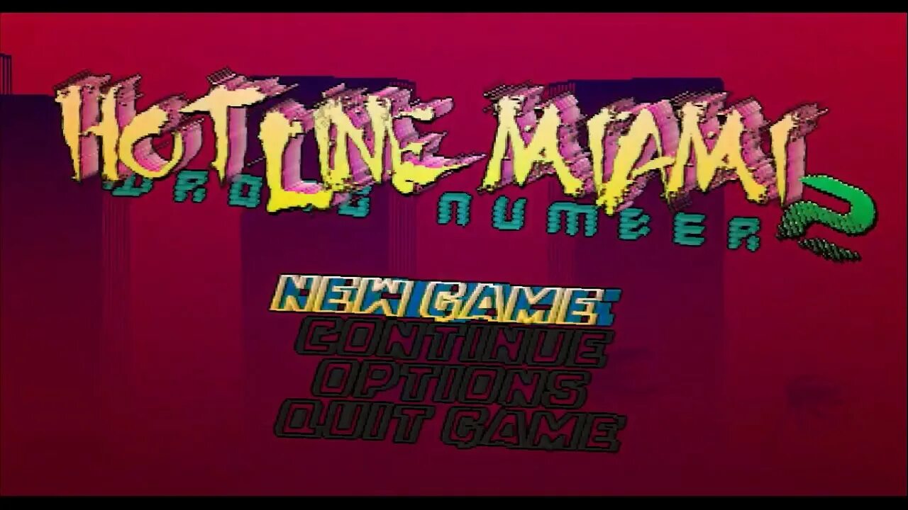 Включи майами 2. Хотлайн Майами меню. Хотлайн Майами 2 меню. Hotline Miami 2 гифка меню.