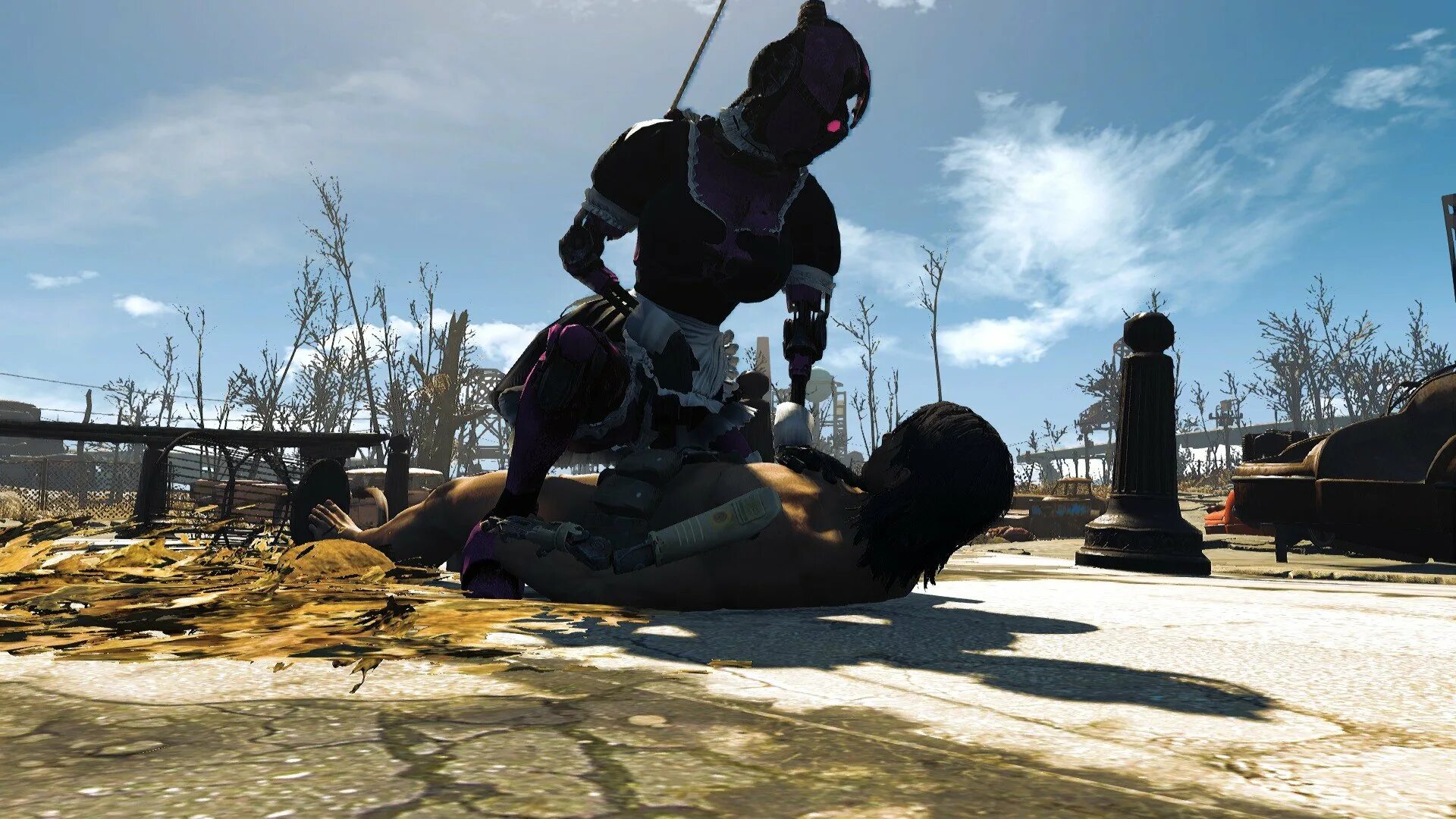 Fallout 4 мод aaf. Фоллаут 4 штурмотрон. fallout 4 ада штурмотрон. fallout 4 assaultron mod. fallout 4 mod штурмотрон.