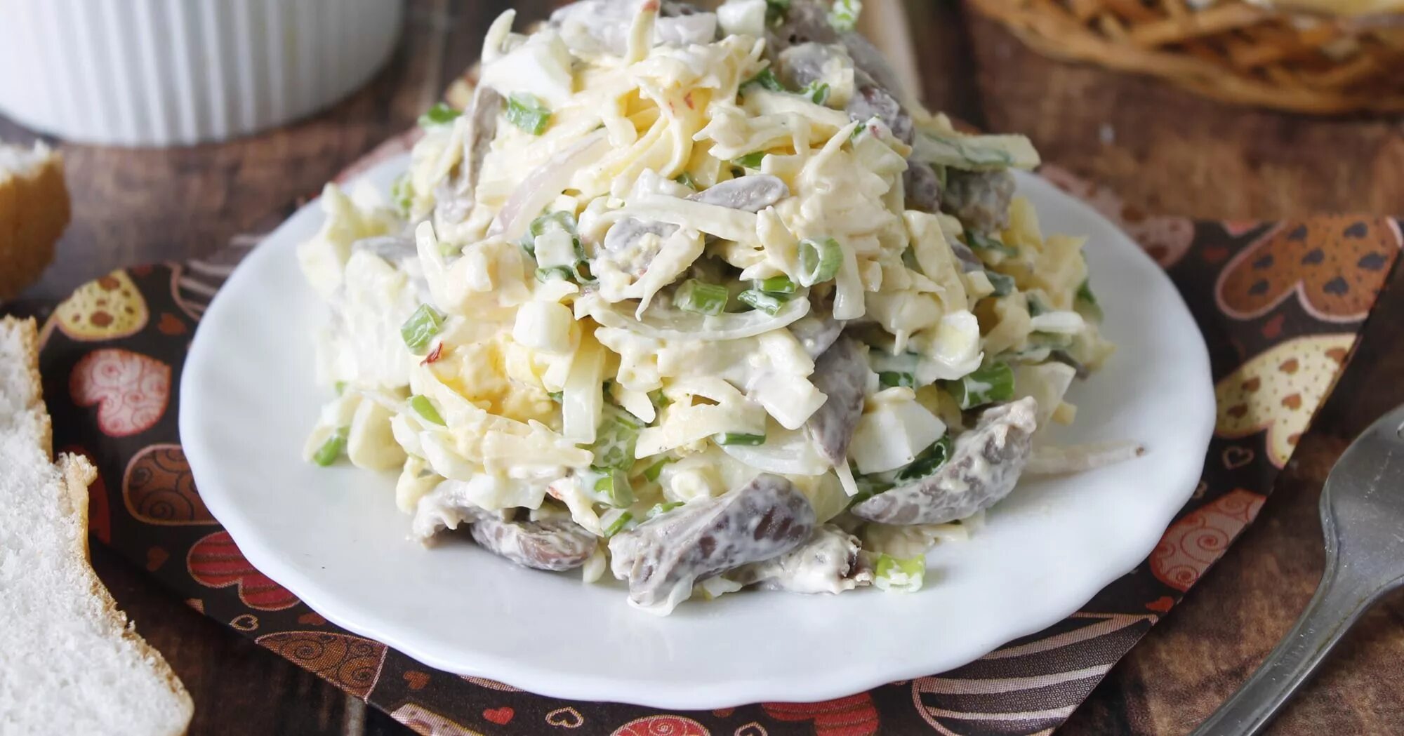 Рецепт вкусного салата из сердца