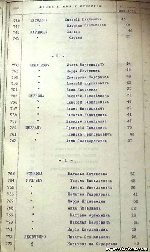 Списки избирателей 1917