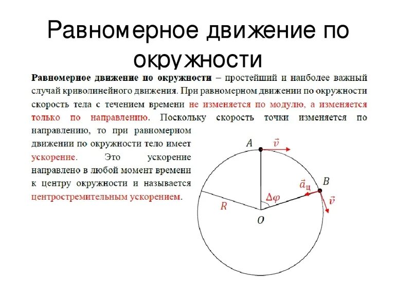 Ускорение при равномерном движении по окружности формула. Формула скорости при равномерном движении по окружности. Формула скорости движения тела по окружности. Равномерное движение точки по окружности формулы.