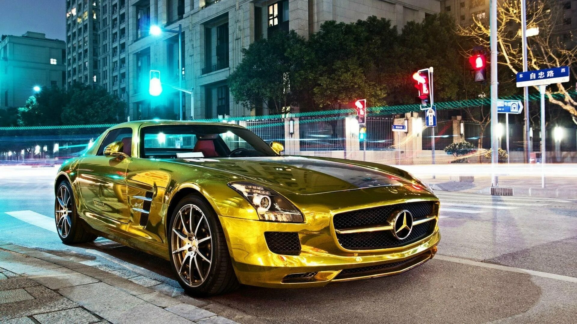 Gold car