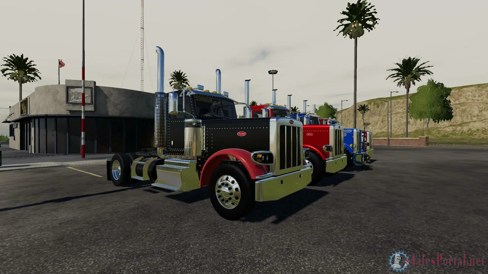 1 19 mods. Peterbilt fs19. Мод Петербилт 389 ФС 19. Mod FS 19 Петербилт. Моды питербид Farming Simulator 2019.