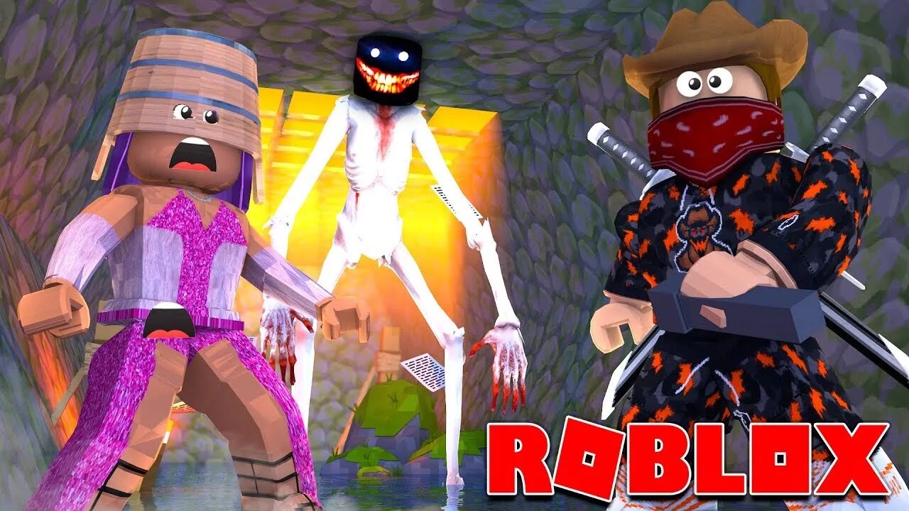 Лабиринт РОБЛОКС хоррор. Roblox scared game. Страшный дед в РОБЛОКСЕ.