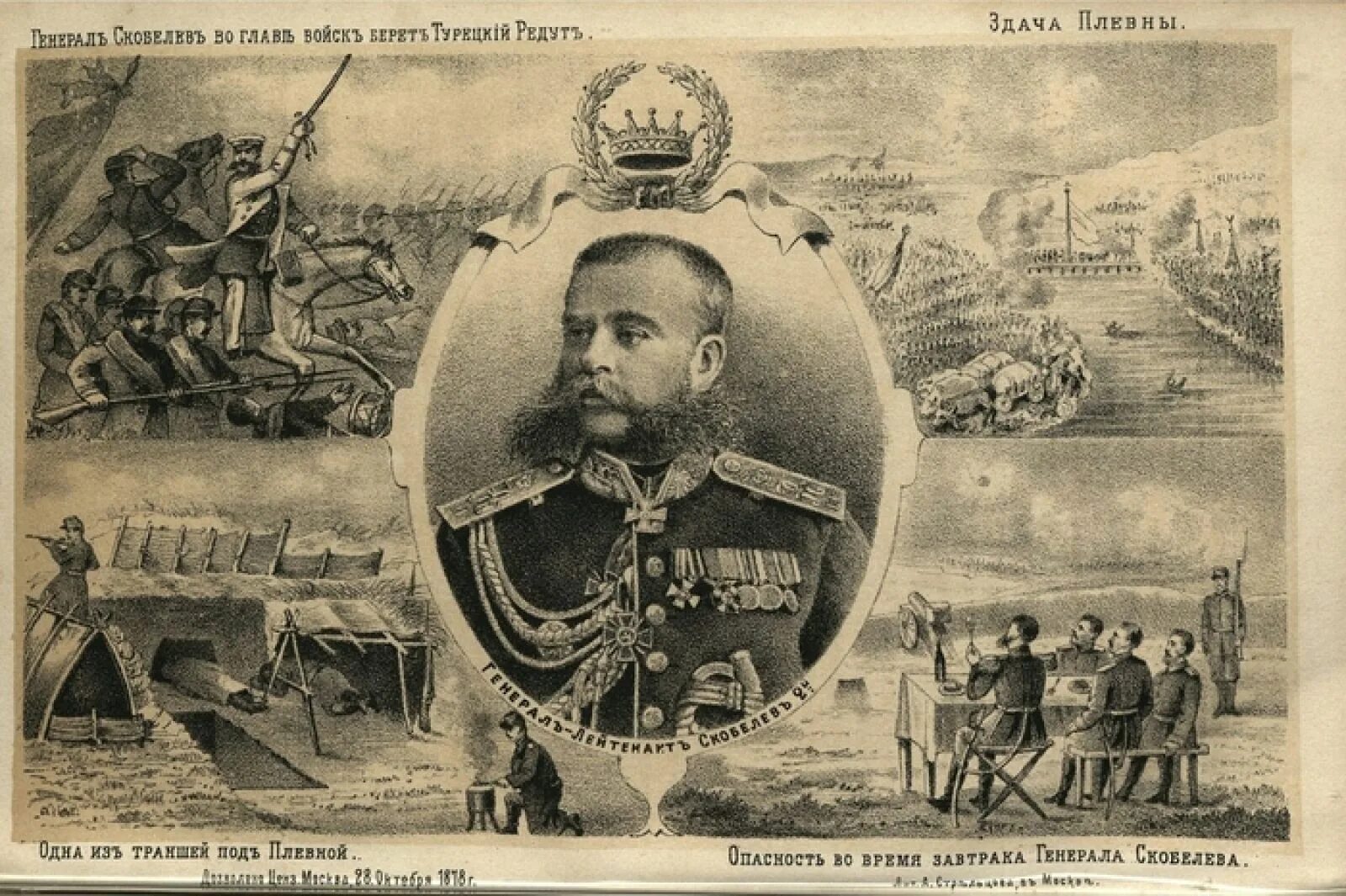 Скобелев 1877 1878. Скобелев в 1877.