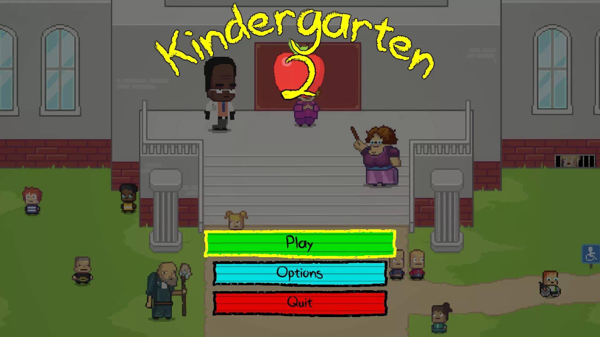 Садик 2 игра. Kindergarten 2 игра. Киндергарден игра. Пиксельная игра про детский сад. Киндергартен 3 игра.